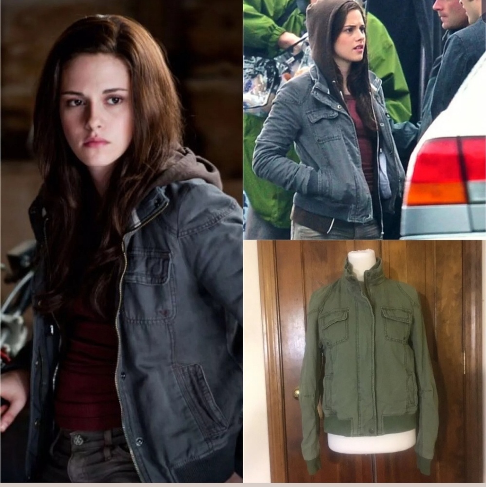 American eagle bomber bella swan jacket